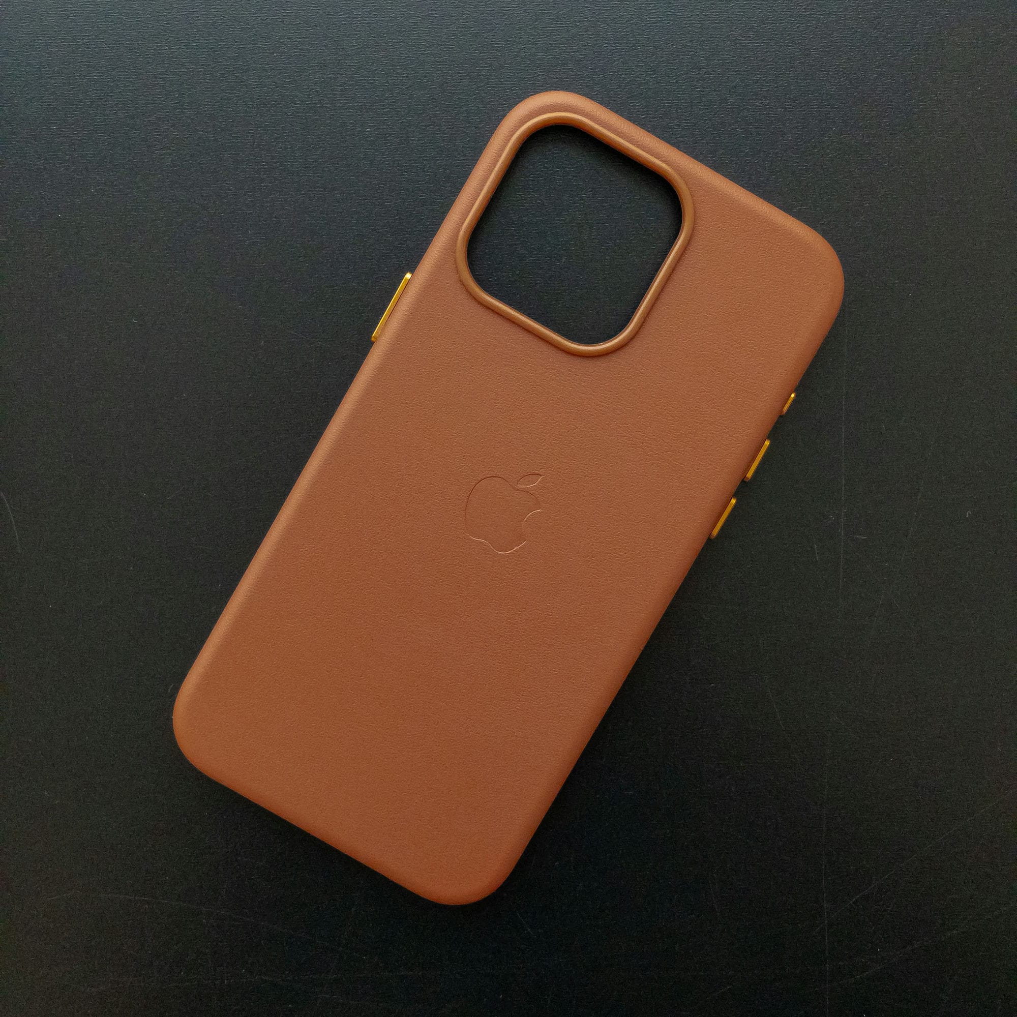 Чехол iPhone 15 Pro Max Leather Case (MagSafe) Cinnamon