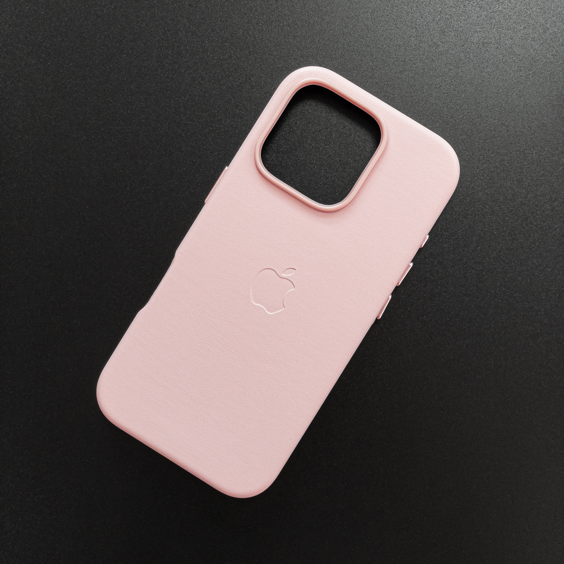 Чехол iPhone 16 Pro Leather Case (MagSafe) Chalk Pink