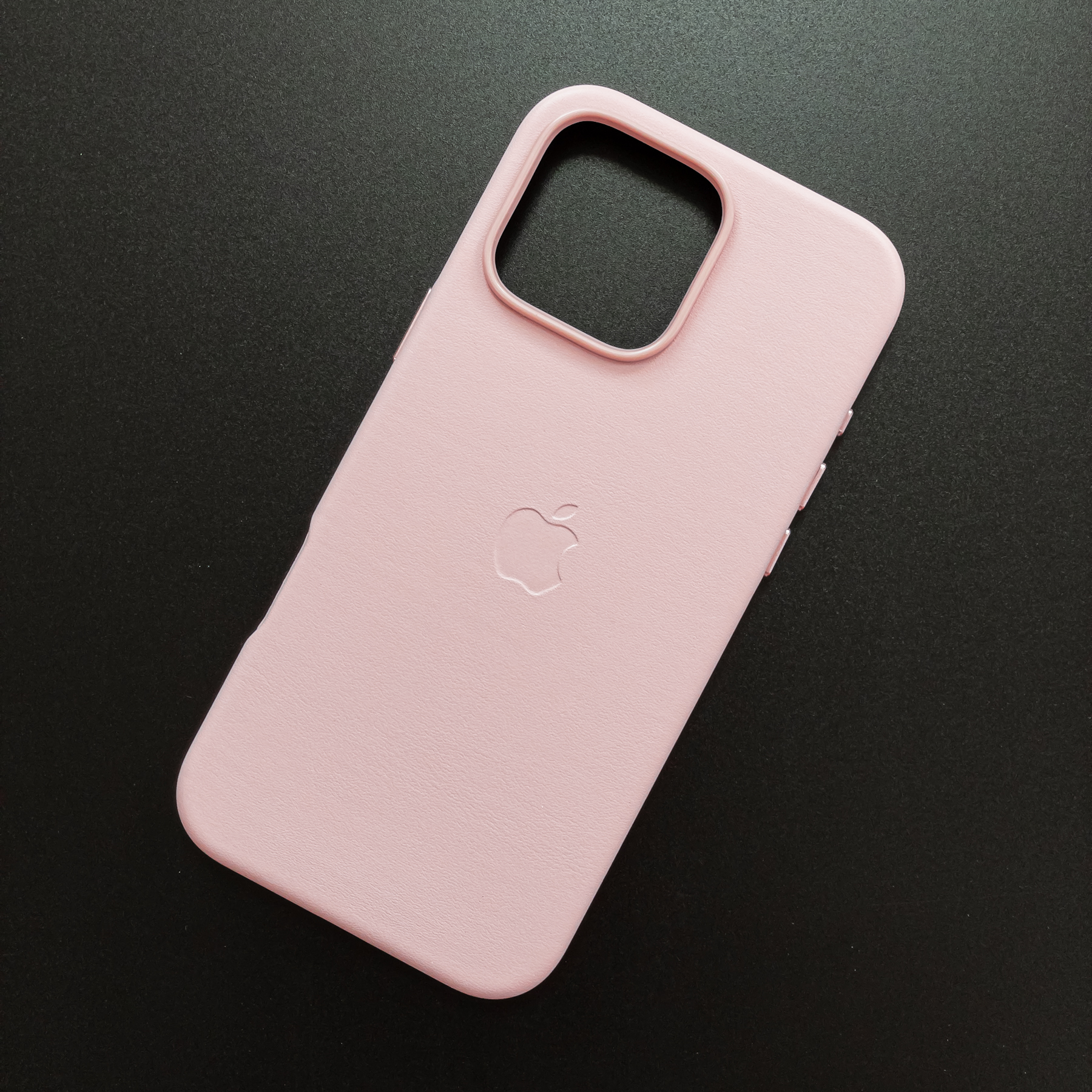 Чехол iPhone 16 Pro Max Leather Case (MagSafe) Chalk Pink