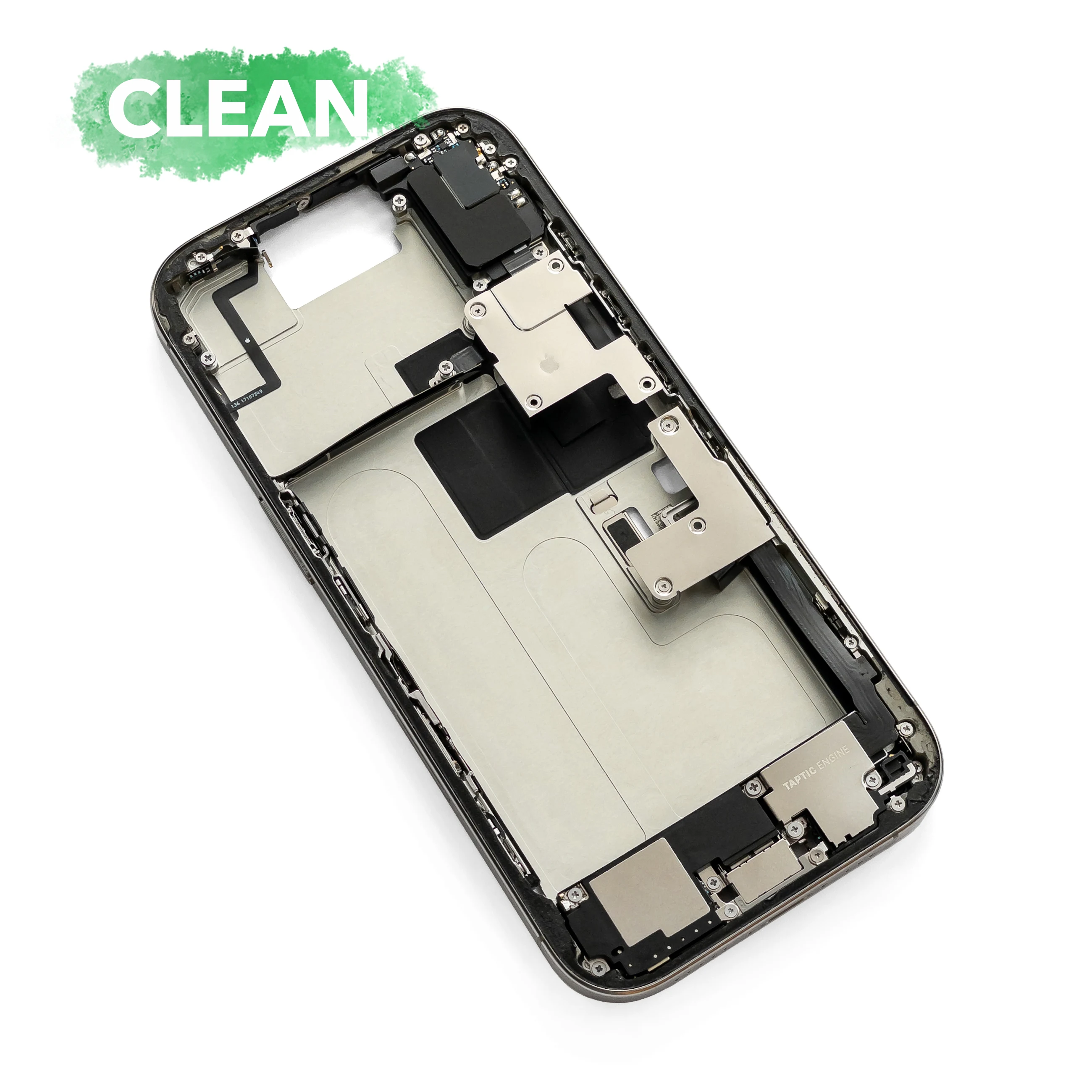 Средняя часть iPhone 16 Pro в сборе со шлейфами (Black Titanium)