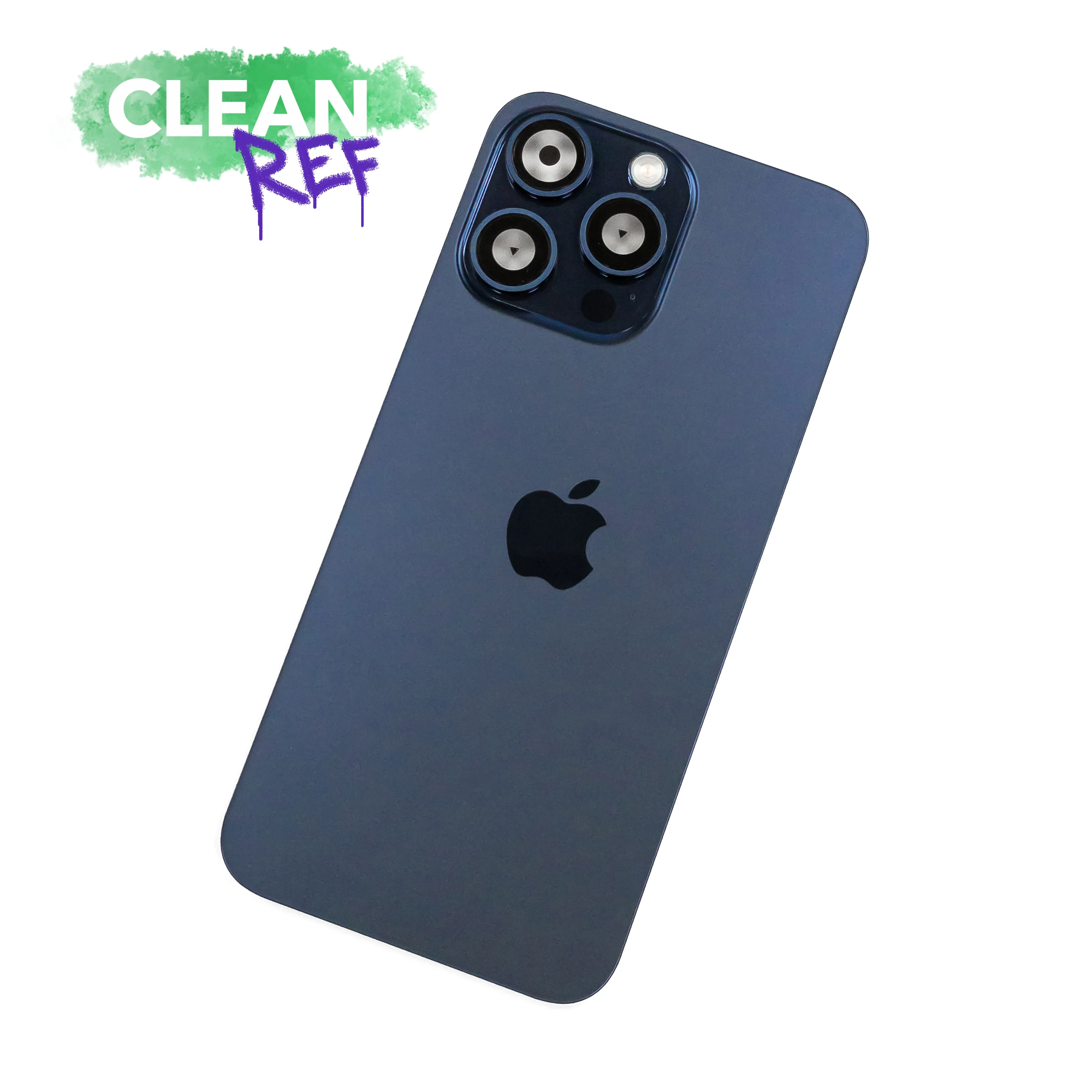 Восстановленная Задняя крышка iPhone 15 Pro Max (Blue Titanium)