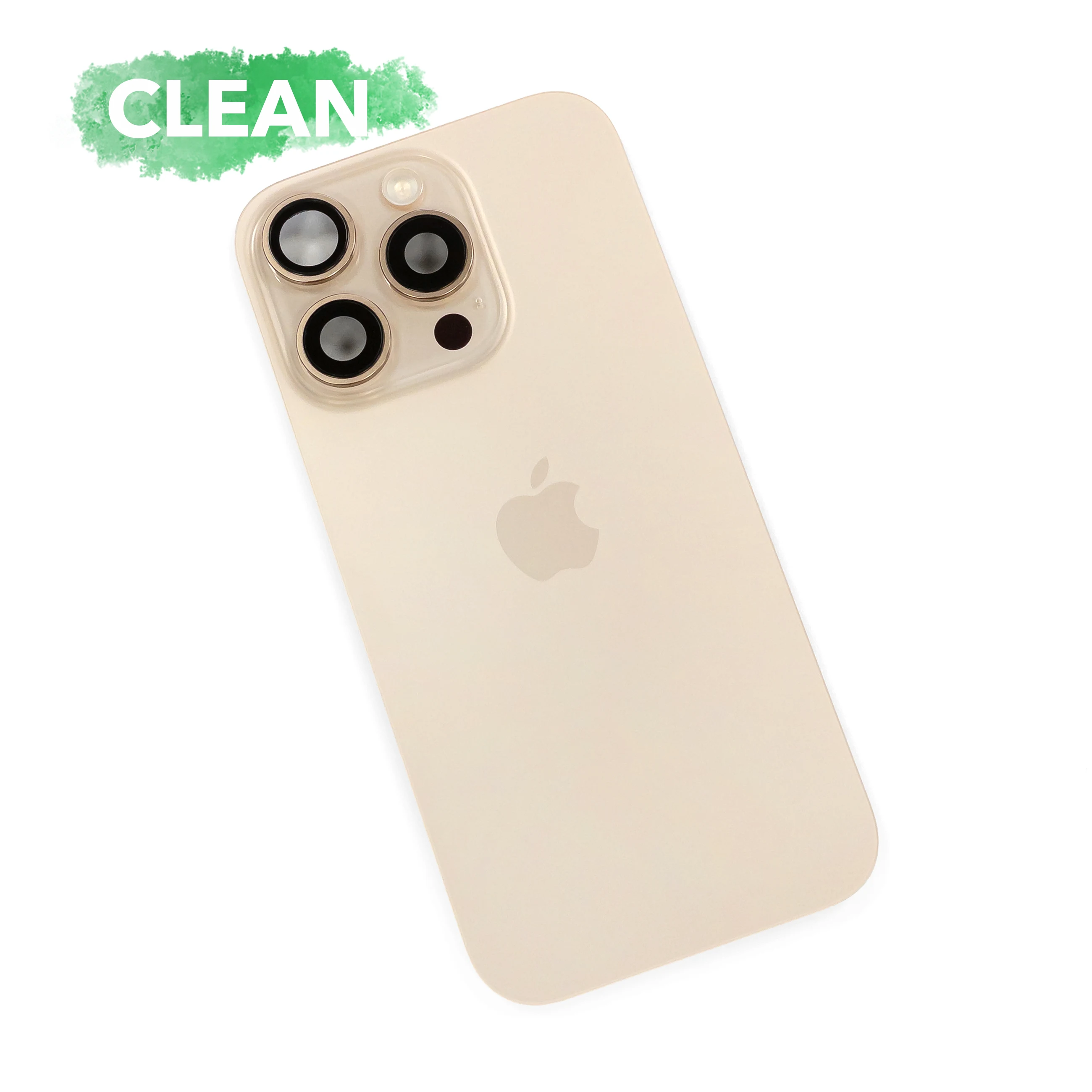 Задняя крышка iPhone 16 Pro Оригинал с разбора Со шлейфом (Clean) (Desert Titanium)