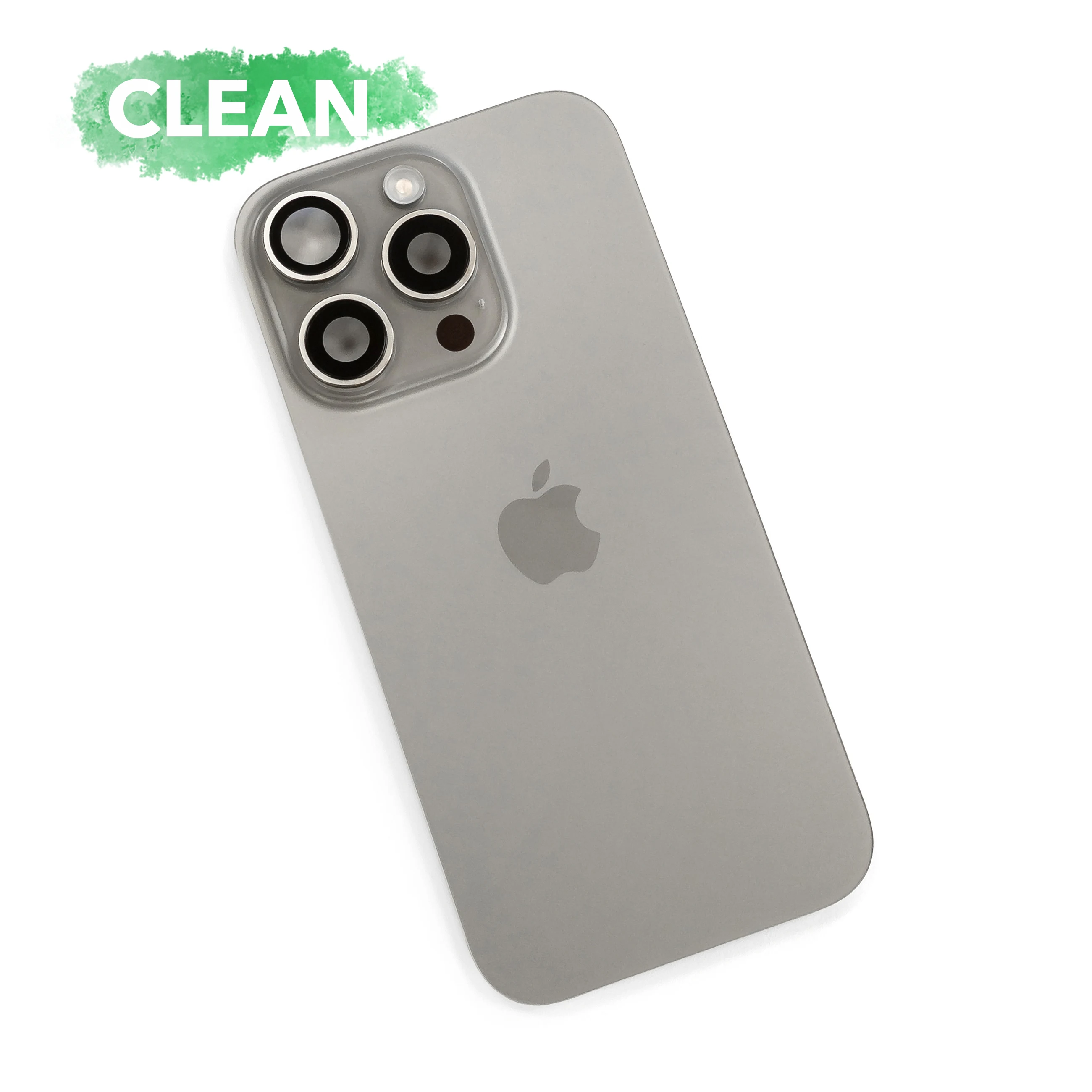 Задняя крышка iPhone 16 Pro Оригинал с разбора Со шлейфом (Clean) (Natural Titanium)