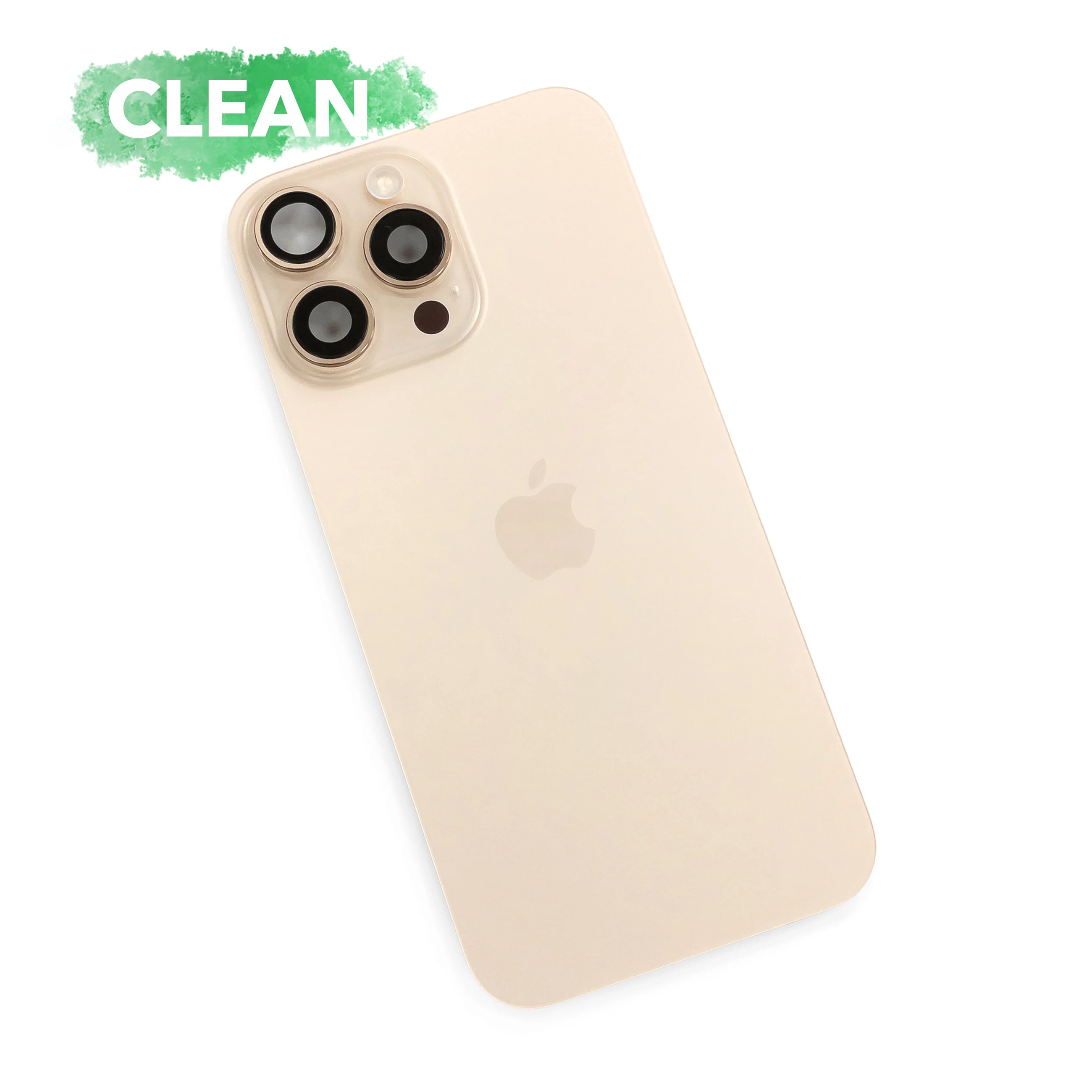 Задняя крышка iPhone 16 Pro Max Оригинал с разбора Со шлейфом (Clean) (Desert Titanium)