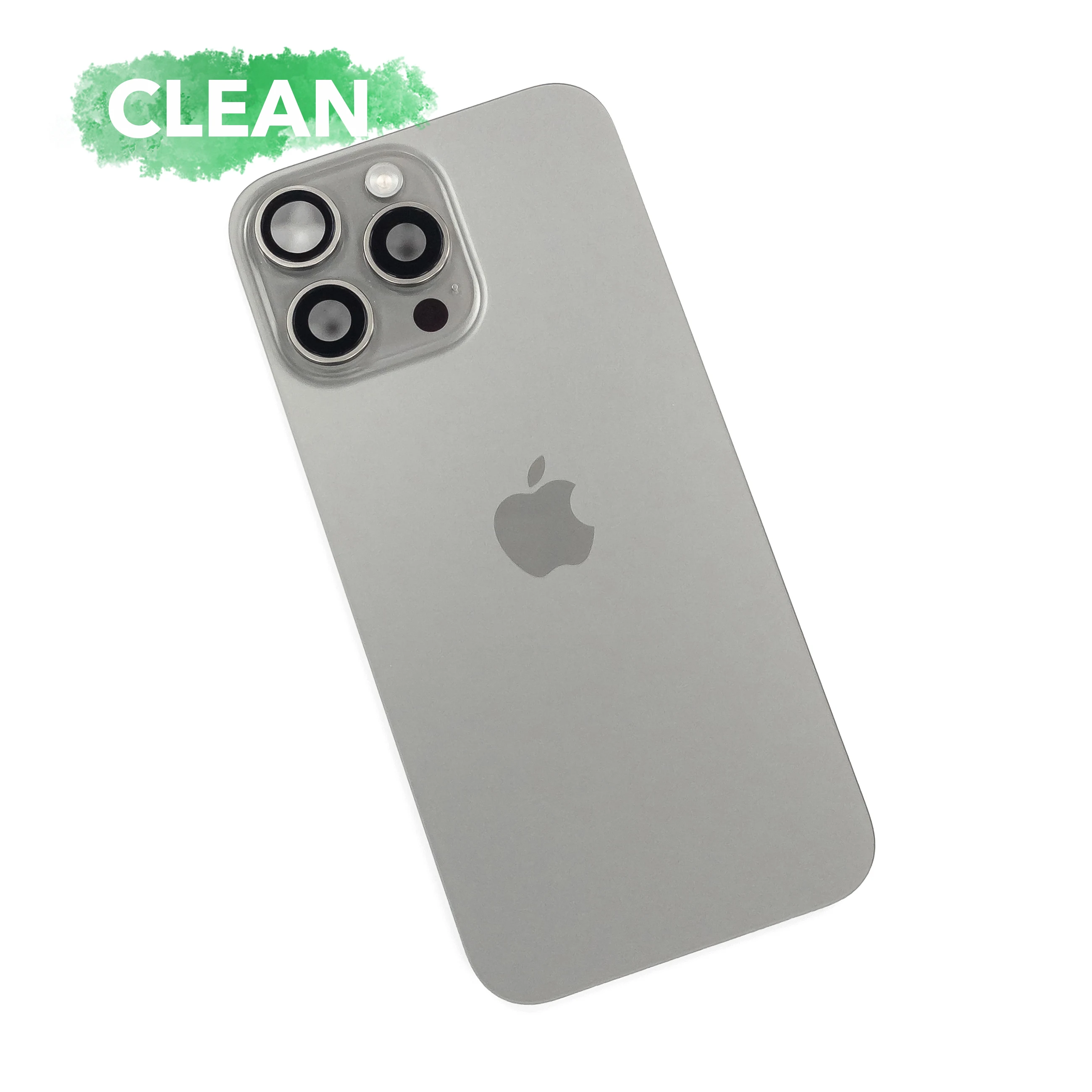Задняя крышка iPhone 16 Pro Max Оригинал с разбора Со шлейфом (Clean) (Natural Titanium)