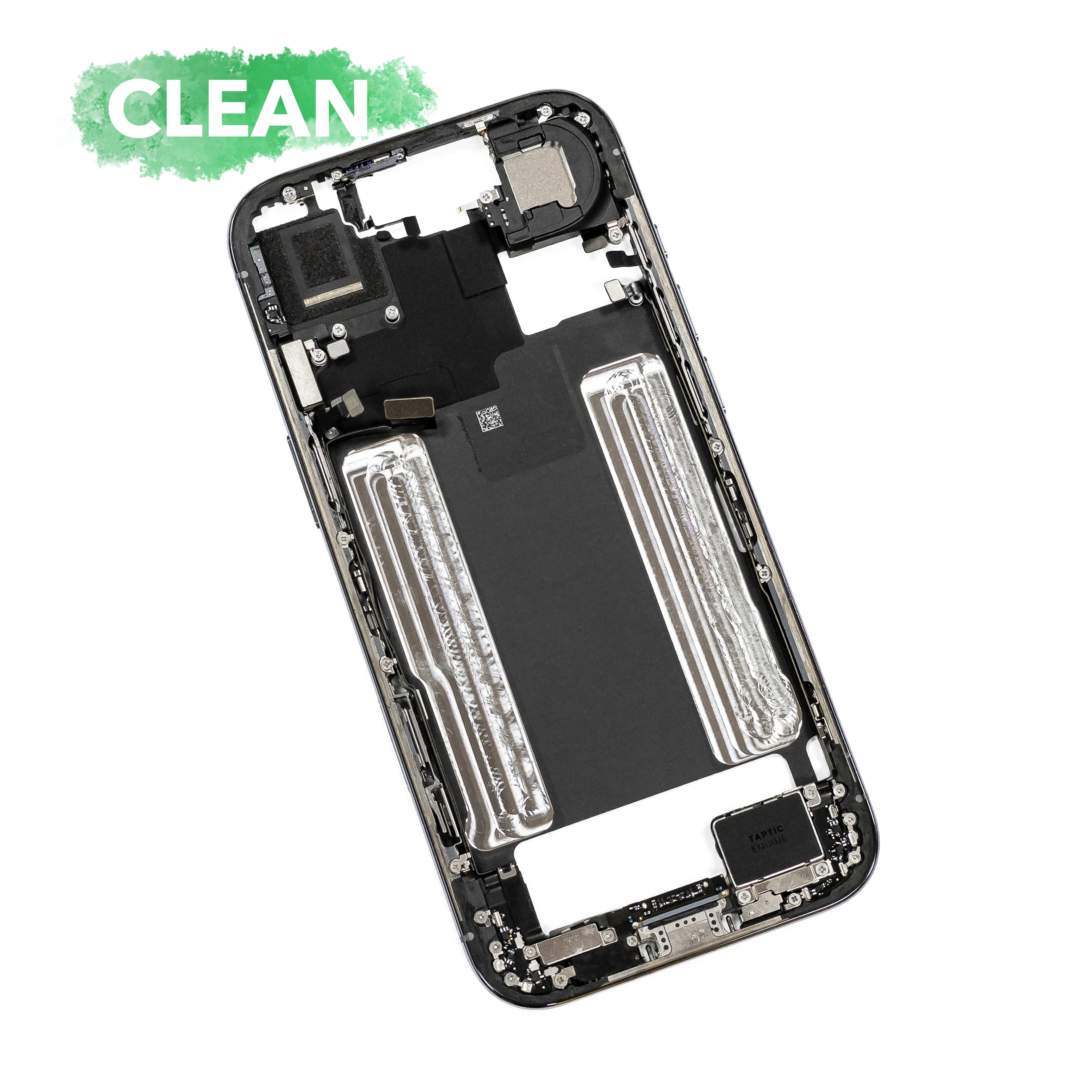 Средняя часть iPhone Air в сборе со шлейфами (Clean) (Space Black)