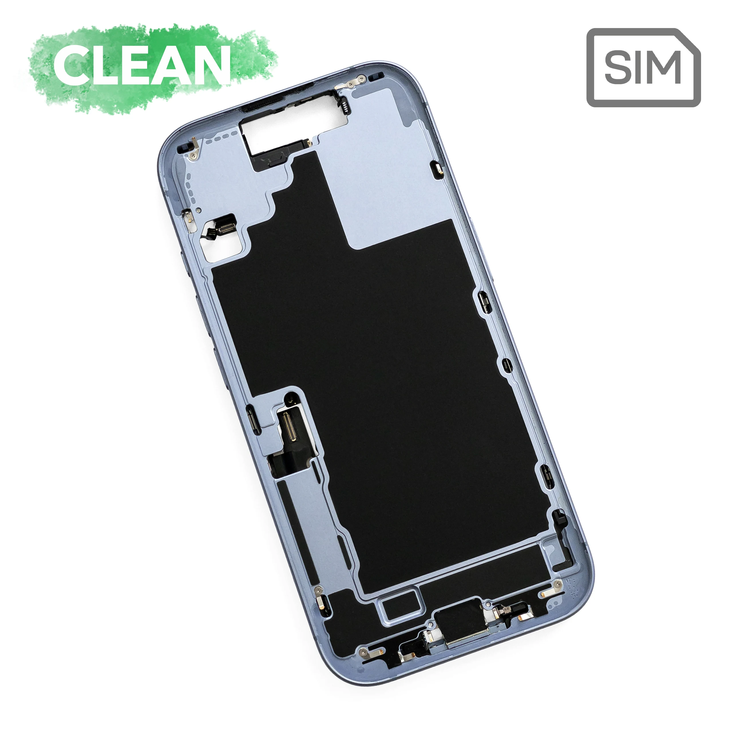 Корпус iPhone 17 в сборе (c физической SIM-картой) (Mist Blue)