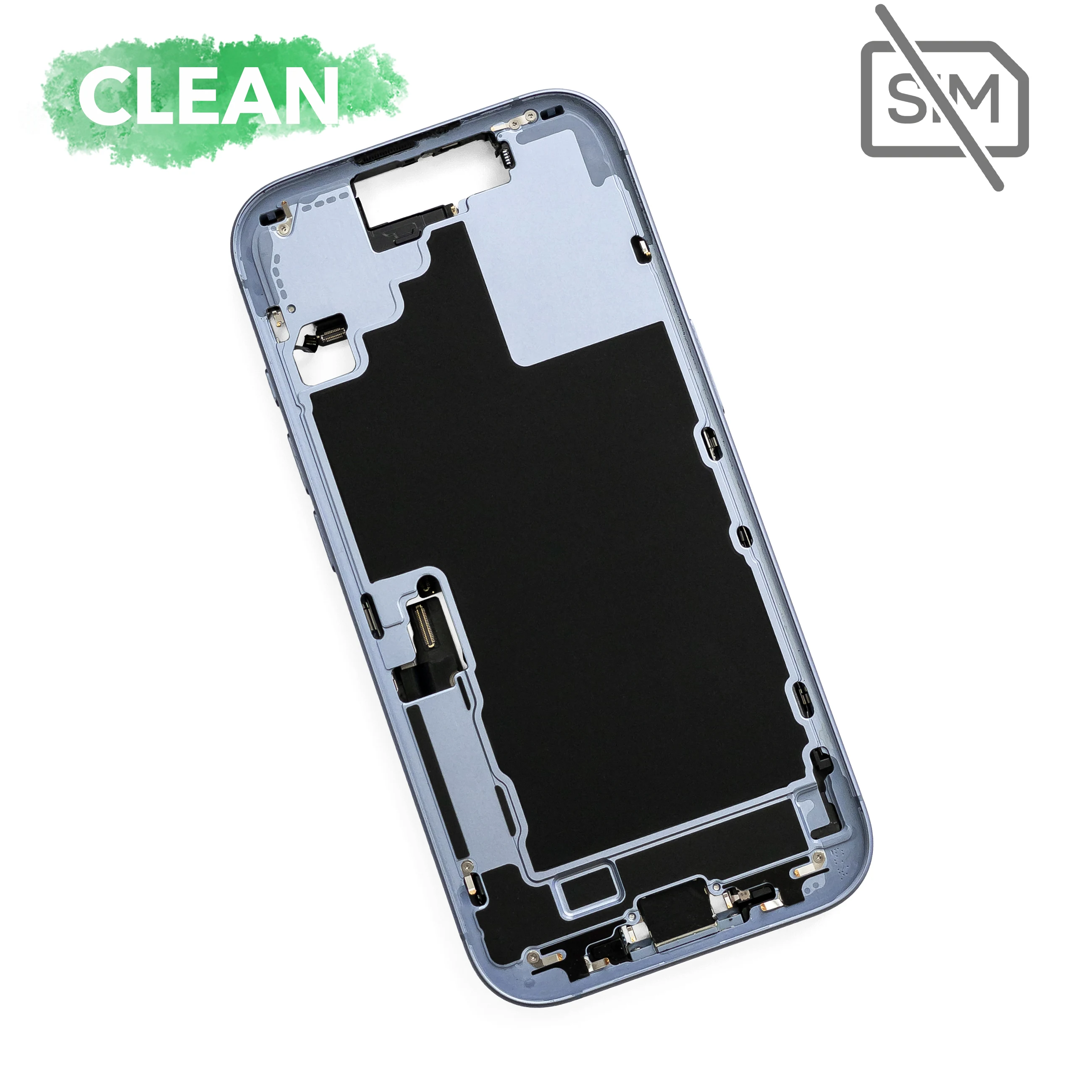 Корпус iPhone 17 в сборе (без физической SIM-карты) (Mist Blue)