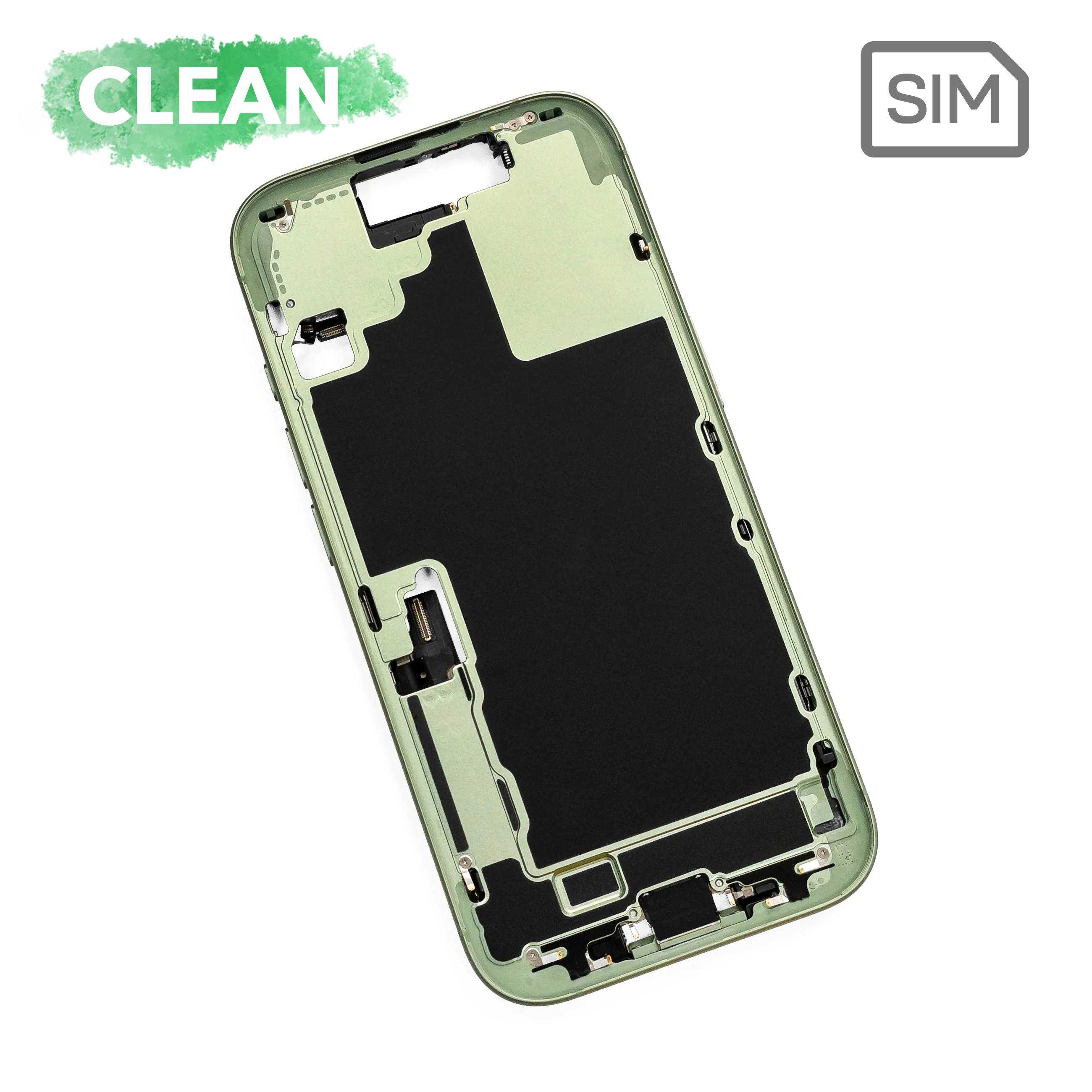 Корпус iPhone 17 в сборе (c физической SIM-картой) (Sage)