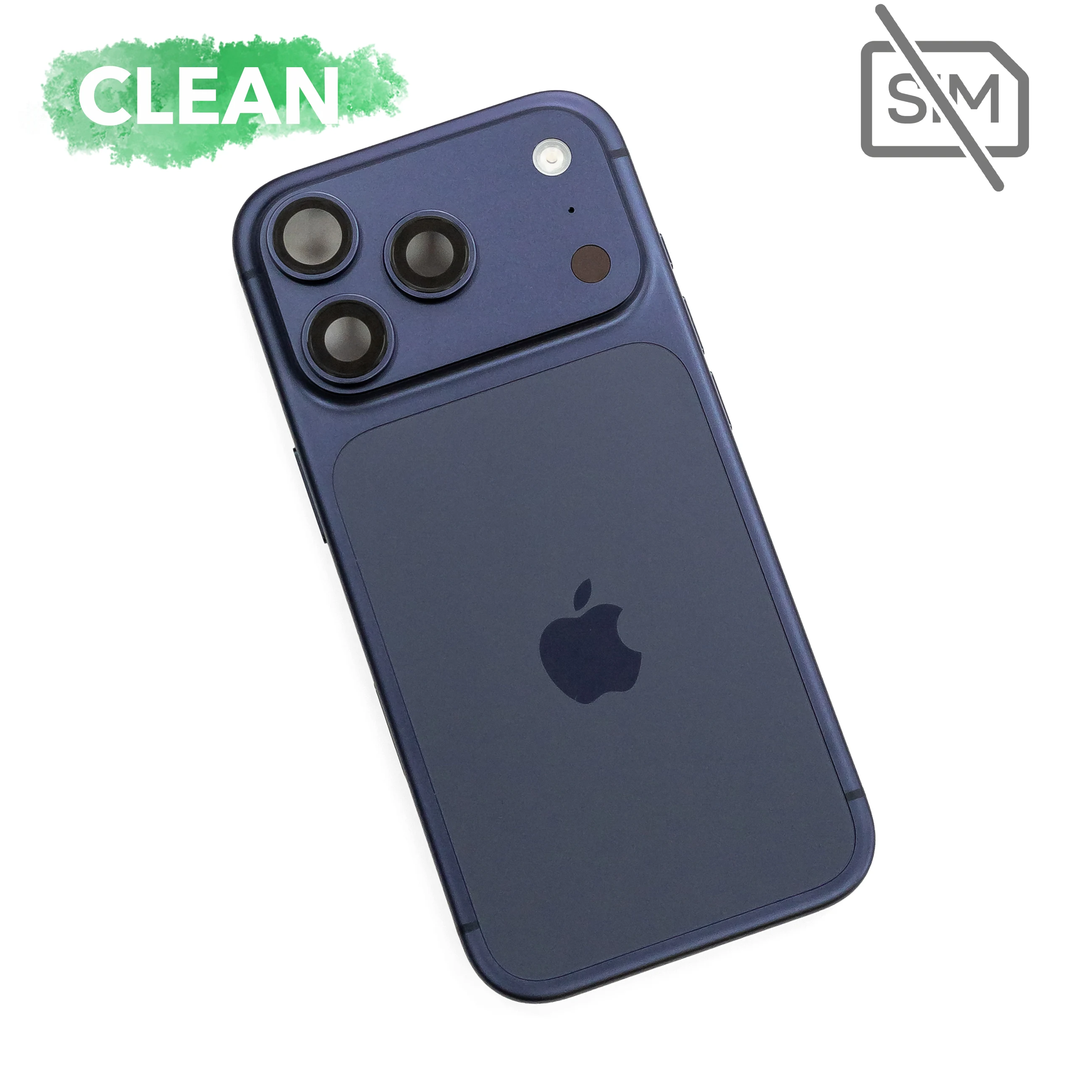 Корпус iPhone 17 Pro в сборе (без физической SIM-карты) (Deep Blue)