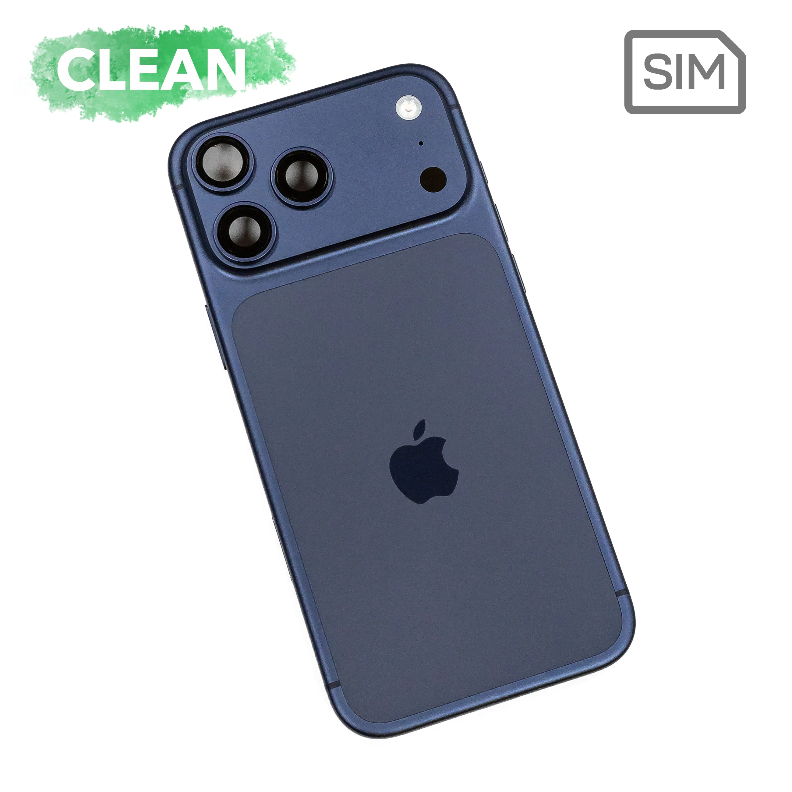 Корпус iPhone 17 Pro Max в сборе (c физической SIM-картой) (Deep Blue)