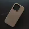 Чехол iPhone 15 Pro Leather Case (MagSafe) Bronze