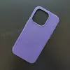 Чехол iPhone 15 Pro Leather Case (MagSafe) Lavender