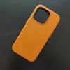 Чехол iPhone 15 Pro Leather Case (MagSafe) Sunstroke