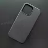 Чехол iPhone 15 Pro Max Leather Case (MagSafe) Black