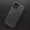Чехол iPhone 12/12 Pro Leather Case (MagSafe) Black