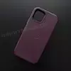 Чехол iPhone 12/12 Pro Leather Case (MagSafe) Dark Cherry