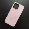 Чехол iPhone 16 Pro Max Leather Case (MagSafe) Chalk Pink