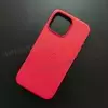 Чехол iPhone 16 Pro Max Leather Case (MagSafe) Red