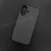 Чехол iPhone 16 Leather Case (MagSafe) Black