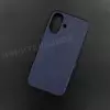 Чехол iPhone 16 Leather Case (MagSafe) Night Blue