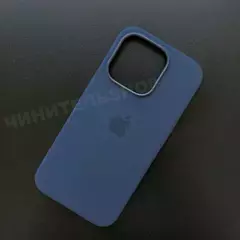 Чехол iPhone 15 Pro Silicone Case (MagSafe) Storm Blue