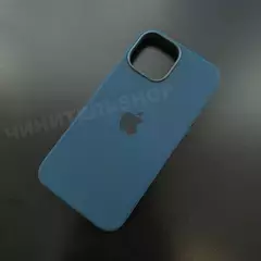 Чехол iPhone 13 mini Silicone Case (MagSafe) Abyss Blue