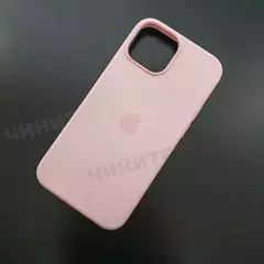 Чехол iPhone 13 mini Silicone Case (MagSafe) Chalk Pink