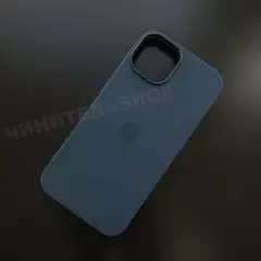 Чехол iPhone 14 Silicone Case (MagSafe) Storm Blue