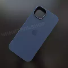 Чехол iPhone 14 Plus Silicone Case (MagSafe) Storm Blue