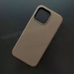 Чехол iPhone 15 Pro Max Leather Case (MagSafe) Bronze