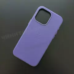 Чехол iPhone 15 Pro Max Leather Case (MagSafe) Lavender