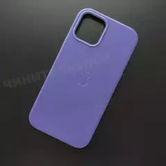 Чехол iPhone 12/12 Pro Leather Case (MagSafe) Lavender