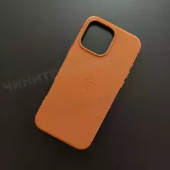 Чехол iPhone 16 Pro Max Leather Case (MagSafe) Cinnamon