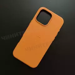 Чехол iPhone 16 Pro Max Leather Case (MagSafe) Sunstroke