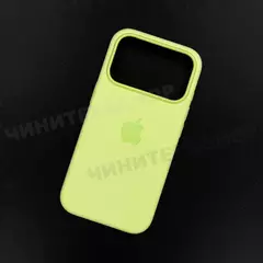 Чехол iPhone 17 Pro Silicone Case (MagSafe + Camera Control) Neon Yellow