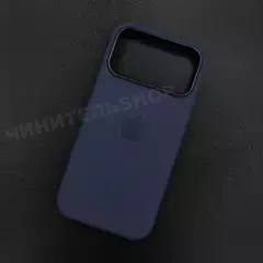 Чехол iPhone 17 Pro Max Silicone Case (MagSafe + Camera Control) Midnight
