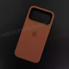 Чехол iPhone 17 Pro Max Silicone Case (MagSafe + Camera Control) Terra Cota
