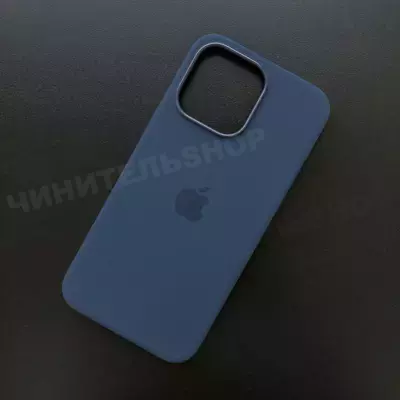 Чехол iPhone 15 Pro Max Silicone Case (MagSafe) Storm Blue