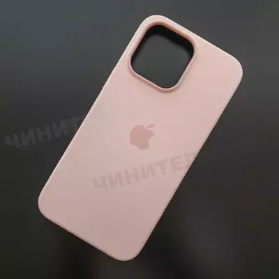 Чехол iPhone 14 Pro Max Silicone Case (MagSafe) Chalk Pink