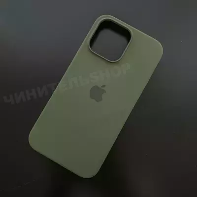 Чехол iPhone 14 Pro Max Silicone Case (MagSafe) Olive