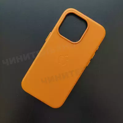 Чехол iPhone 15 Pro Leather Case (MagSafe) Sunstroke