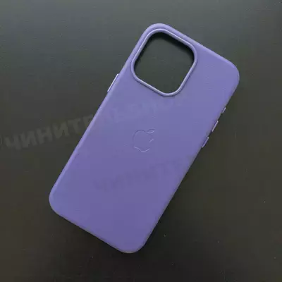 Чехол iPhone 15 Pro Max Leather Case (MagSafe) Lavender
