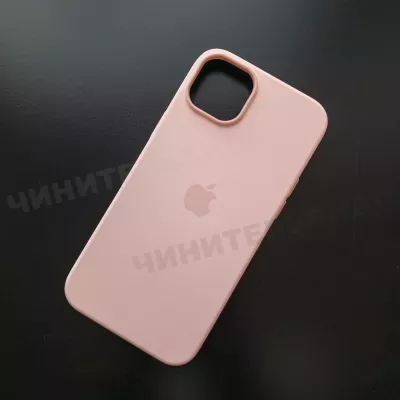 Чехол iPhone 14 Plus Silicone Case (MagSafe) Chalk Pink