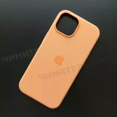Чехол iPhone 15 Silicone Case (MagSafe) Orange Sorbet