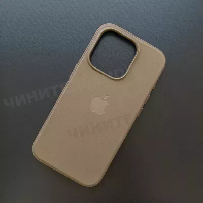 Чехол iPhone 15 Pro FineWoven Case (MagSafe) Taupe