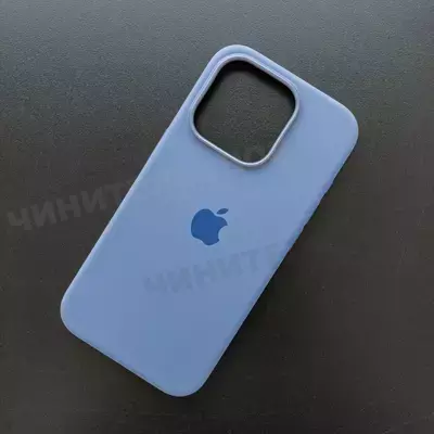 Чехол iPhone 15 Pro Silicone Case (MagSafe) Winter Blue