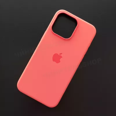 Чехол iPhone 15 Pro Max Silicone Case (MagSafe) Guava