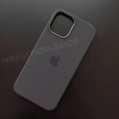 Чехол iPhone 12 Pro Max Silicone Case (MagSafe) Black