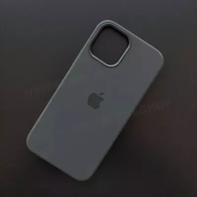 Чехол iPhone 12/12 Pro Silicone Case (MagSafe) Black